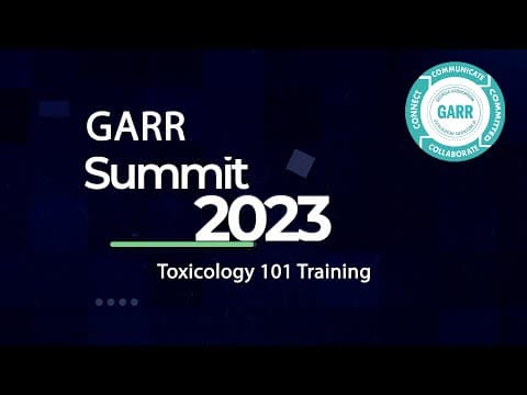 Toxicology 101 Training